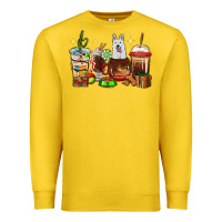 Lemon Christmas coffee cups with White Shepherd Premium Sweatshirt - RanaPortraitStore