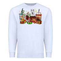 White Christmas coffee cups with White Shepherd Premium Sweatshirt - RanaPortraitStore