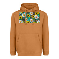 Meerkat Sunflower And Daisy With Leopard Heavyweight Hoodie - RanaPortraitStore