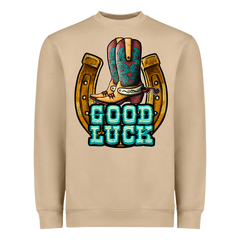 Good Luck Heavyweight Sweatshirt by JahusDesignShop | Teevron