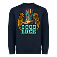 Navy good luck Heavyweight Sweatshirt - JahusDesignShop