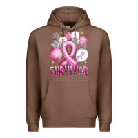 Chestnut Balloons cancer ribbon survivor Premium Hoodie - Artiststas