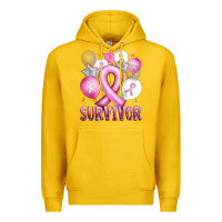 Lemon Balloons cancer ribbon survivor Premium Hoodie - Artiststas