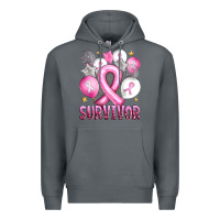 Rock Balloons cancer ribbon survivor Premium Hoodie - Artiststas