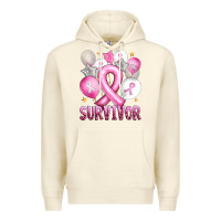 Sandshell Balloons cancer ribbon survivor Premium Hoodie - Artiststas