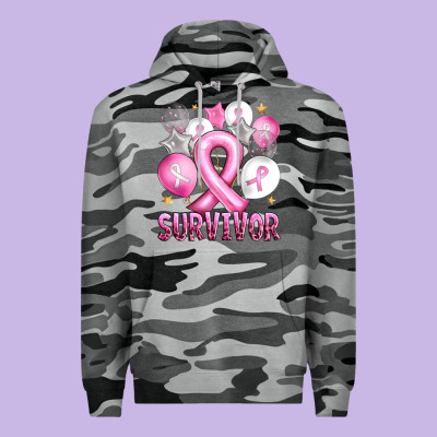 Balloons Cancer Ribbon Survivor Premium Hoodie Designed By Artiststas