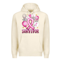 Tofu Balloons cancer ribbon survivor Premium Hoodie - Artiststas
