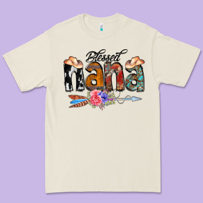 Blessed Nana Premium Tee Designed By Cowcowdesign