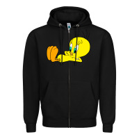 Black tweety bird Zipper Hoodie - DesigneFamous