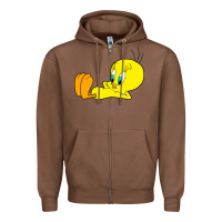 Chestnut tweety bird Zipper Hoodie - DesigneFamous