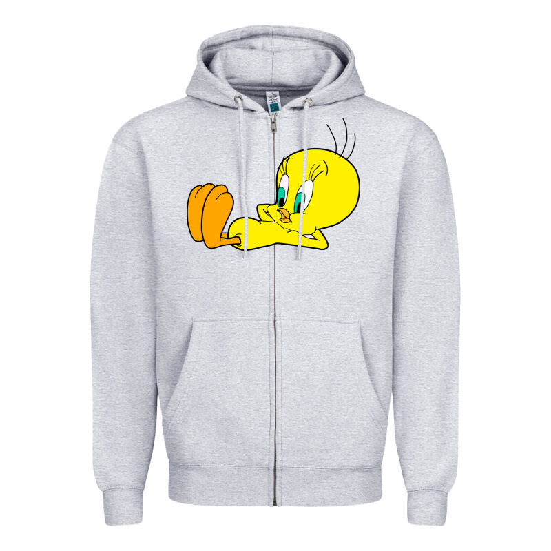 Tweety Bird Zipper Hoodie by DesigneFamous | Teevron