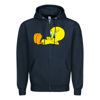 Navy tweety bird Zipper Hoodie - DesigneFamous