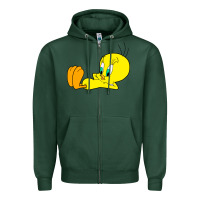 Sports Green tweety bird Zipper Hoodie - DesigneFamous