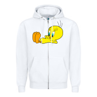 White tweety bird Zipper Hoodie - DesigneFamous