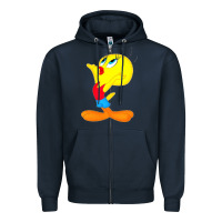 Navy tweety bird Zipper Hoodie - DesigneFamous