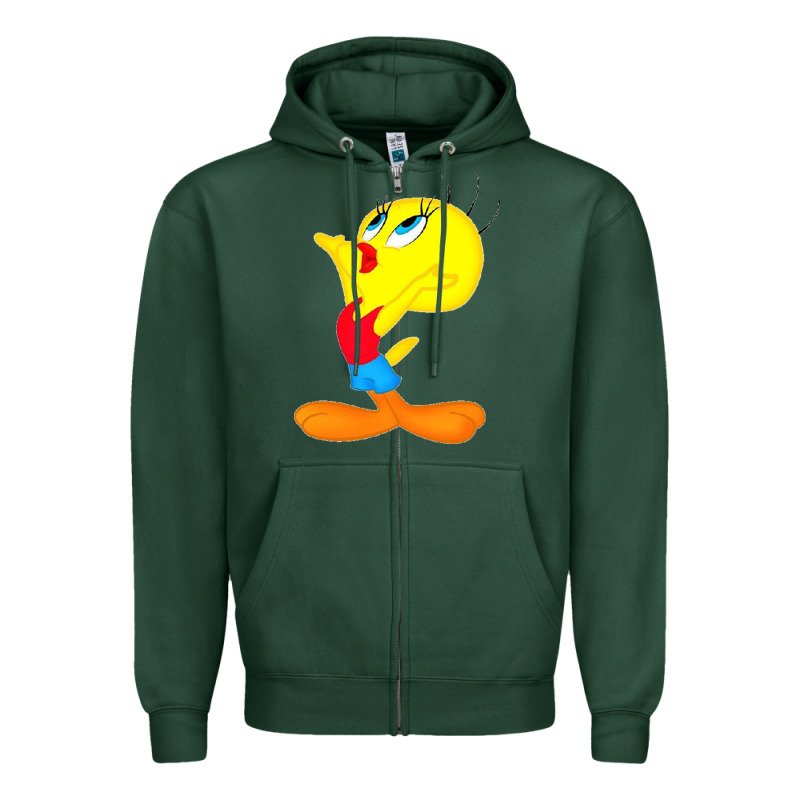 Tweety Bird Zipper Hoodie by DesigneFamous | Teevron