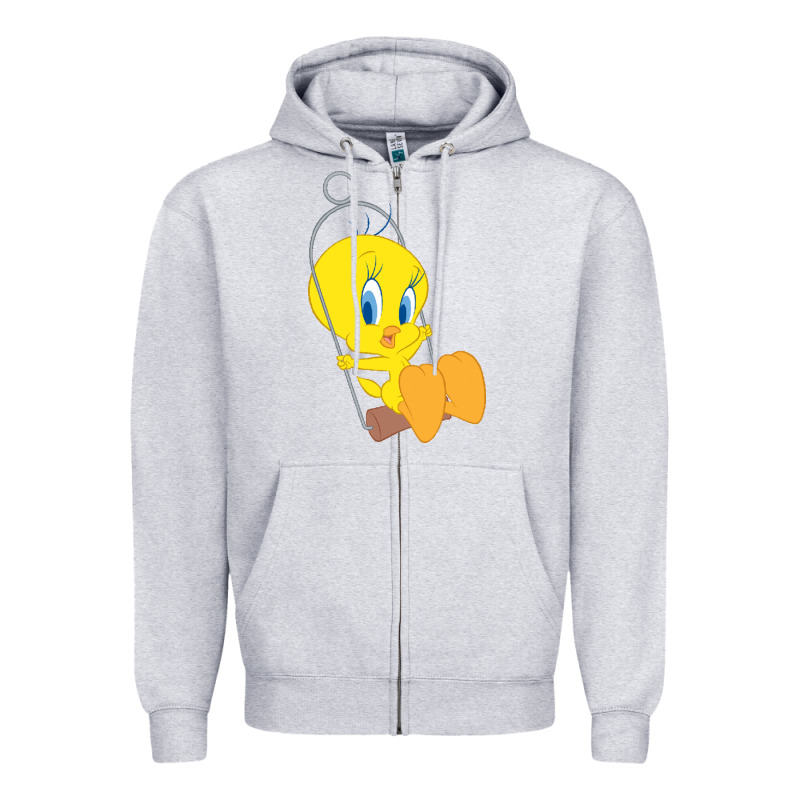 Tweety Bird Zipper Hoodie by DesigneFamous | Teevron