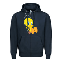 Navy tweety bird Zipper Hoodie - DesigneFamous