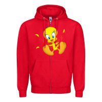 Red tweety bird Zipper Hoodie - DesigneFamous