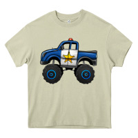Mossy police car monster truck Heavy Core Tee - Jasminsmagicworld