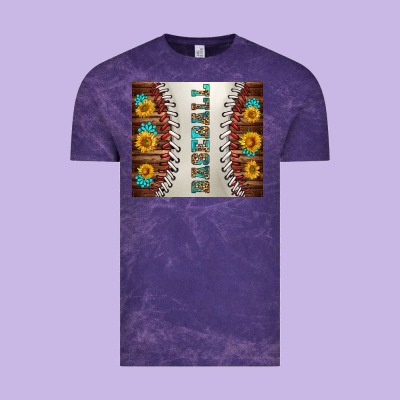 Baseball With Sunflower And Gemstone Tumbler Vintage Tee Designed By Bundleandbundleshop