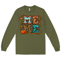 Army Green Fall Autumn Leopard Meme Long Sleeve Tee - LillyAllenDesigns