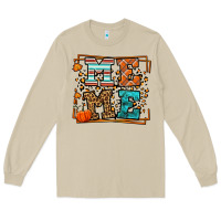 Mushroom Fall Autumn Leopard Meme Long Sleeve Tee - LillyAllenDesigns