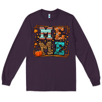 Plum Fall Autumn Leopard Meme Long Sleeve Tee - LillyAllenDesigns