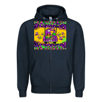 Navy mardi gras truck tumbler Zipper Hoodie - JahusDesignShop