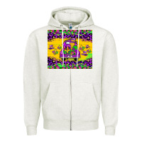 Oatmeal Heather mardi gras truck tumbler Zipper Hoodie - JahusDesignShop