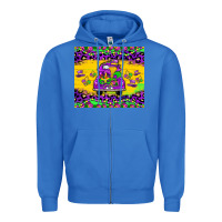 True Royal mardi gras truck tumbler Zipper Hoodie - JahusDesignShop