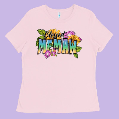 Blessed Memaw Mother's Day Ladies Tee Designed By Fadigitalartstudio