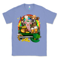 Colony Blue St. Patrick's Day farm animals on truck Classic Tee - HowdyJamesFarm