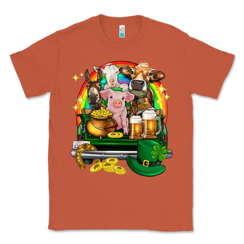 St. Patrick's Day Farm Animals On Truck Classic Tee by HowdyJamesFarm | Teevron