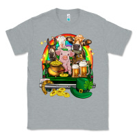 Heather Grey St. Patrick's Day farm animals on truck Classic Tee - HowdyJamesFarm