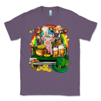 Lavender St. Patrick's Day farm animals on truck Classic Tee - HowdyJamesFarm