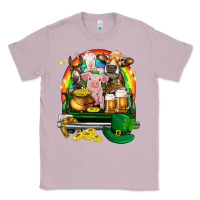 Lilac St. Patrick's Day farm animals on truck Classic Tee - HowdyJamesFarm