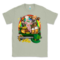 Matcha St. Patrick's Day farm animals on truck Classic Tee - HowdyJamesFarm