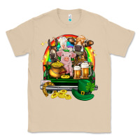 Mushroom St. Patrick's Day farm animals on truck Classic Tee - HowdyJamesFarm