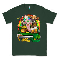 Sports Green St. Patrick's Day farm animals on truck Classic Tee - HowdyJamesFarm