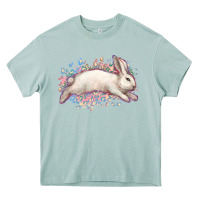Arona Easter Bunny leopard Easter Day Heavy Core Tee - HowdyJamesFarm