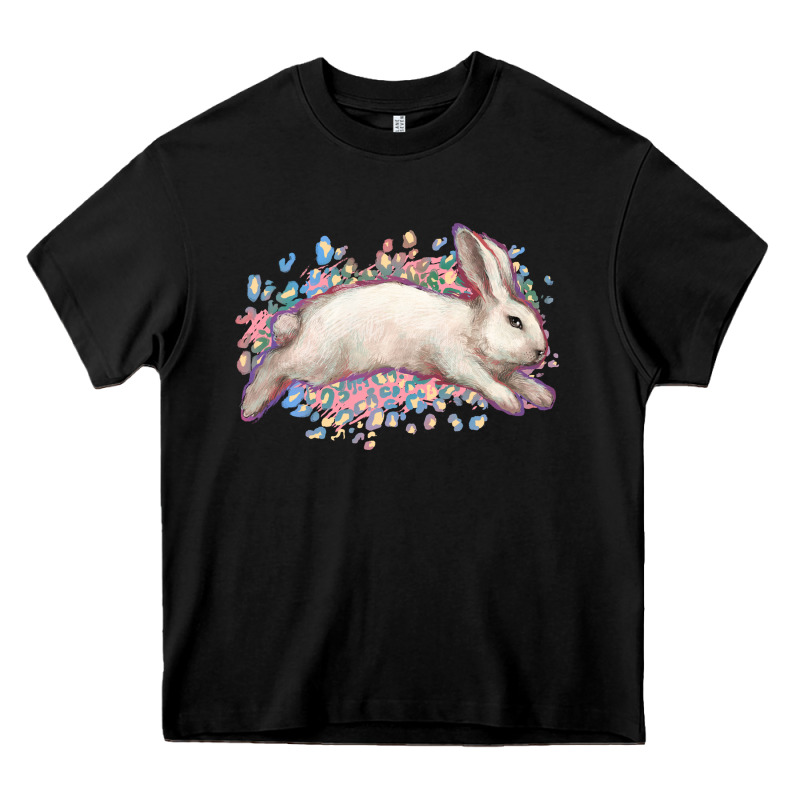 Easter Bunny Leopard Easter Day Heavy Core Tee by HowdyJamesFarm | Teevron