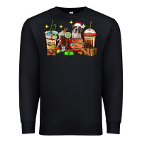 Black Christmas coffee cups with Saint Bernard Premium Sweatshirt - RanaPortraitStore