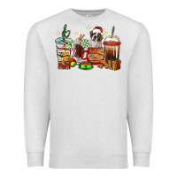 Oatmeal Heather Christmas coffee cups with Saint Bernard Premium Sweatshirt - RanaPortraitStore
