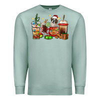 Seafoam Christmas coffee cups with Saint Bernard Premium Sweatshirt - RanaPortraitStore