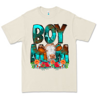 Bone Boy Mom Flowers Cow Premium Tee - CowCowDesign