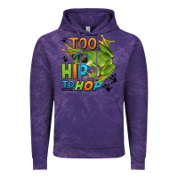 Cloud Purple too hip to hop frog Vintage Hoodie - LillyAllenDesigns