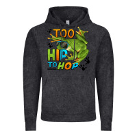 Vintage Black too hip to hop frog Vintage Hoodie - LillyAllenDesigns