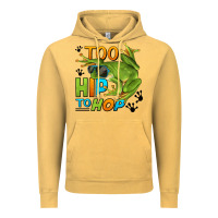 Vintage Mustard too hip to hop frog Vintage Hoodie - LillyAllenDesigns