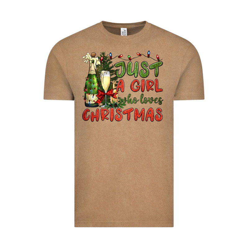 Just A Girl Who Loves Christmas Vintage Tee by BundleAndBundleShop | Teevron